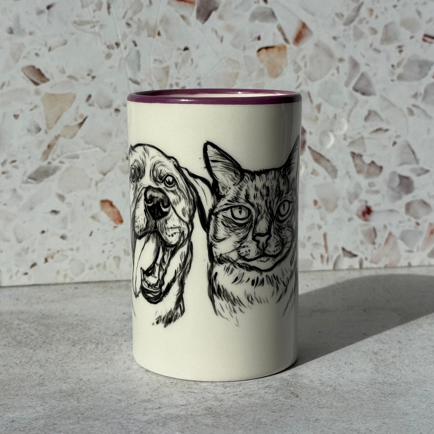 Pet Portrait Pencil Holder