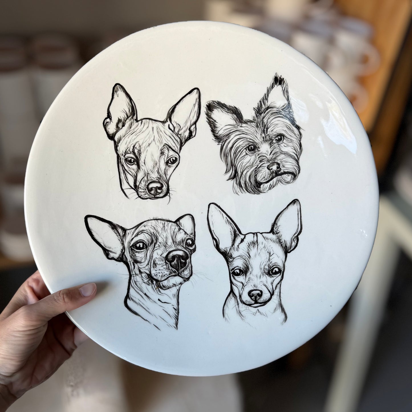 Pet Portrait plate