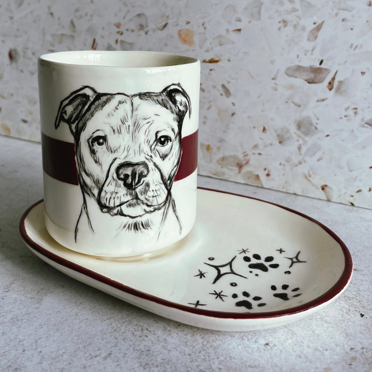 Pet Portrait Mug Set