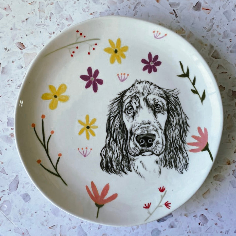 Pet Portrait plate