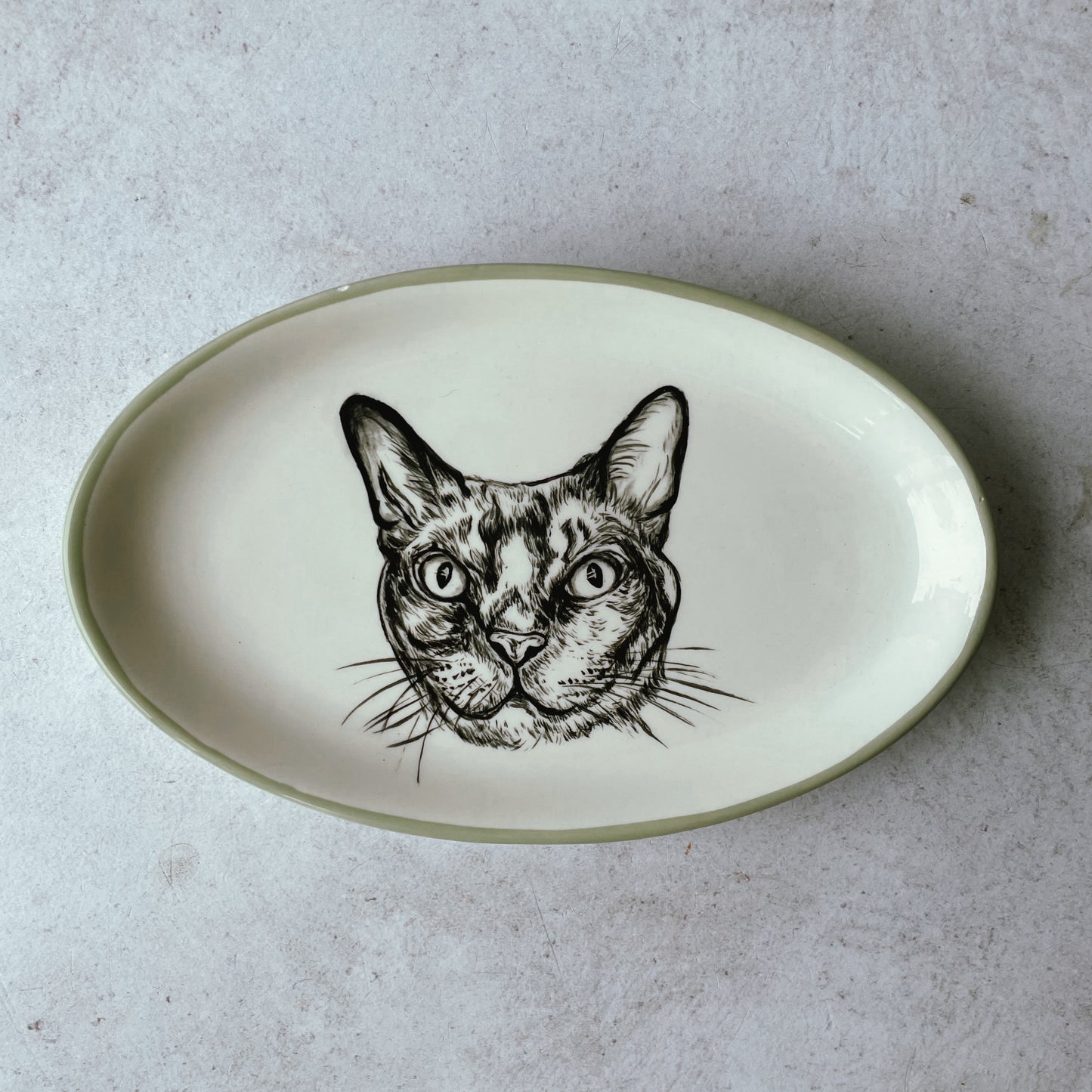 Cat Portrait Dish