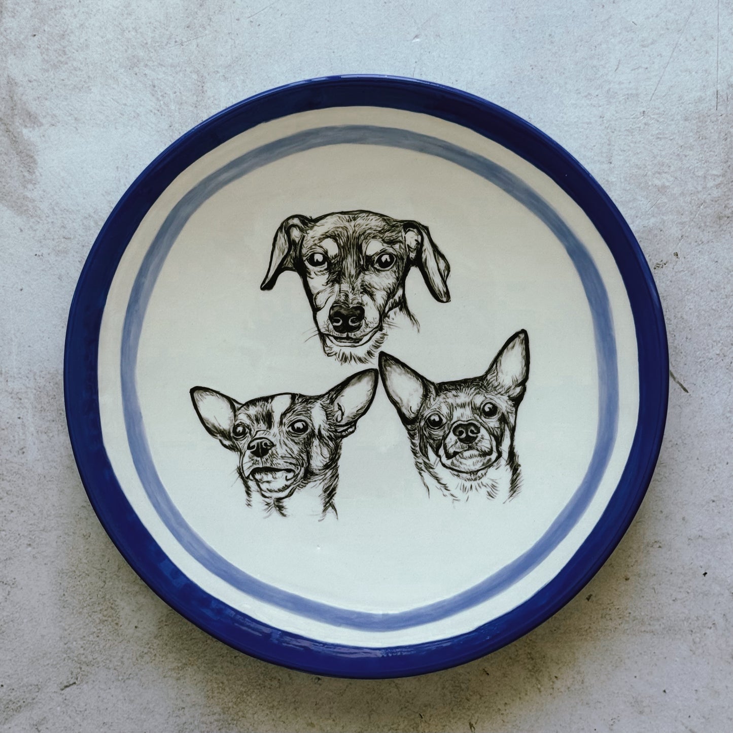 Pet Portrait plate