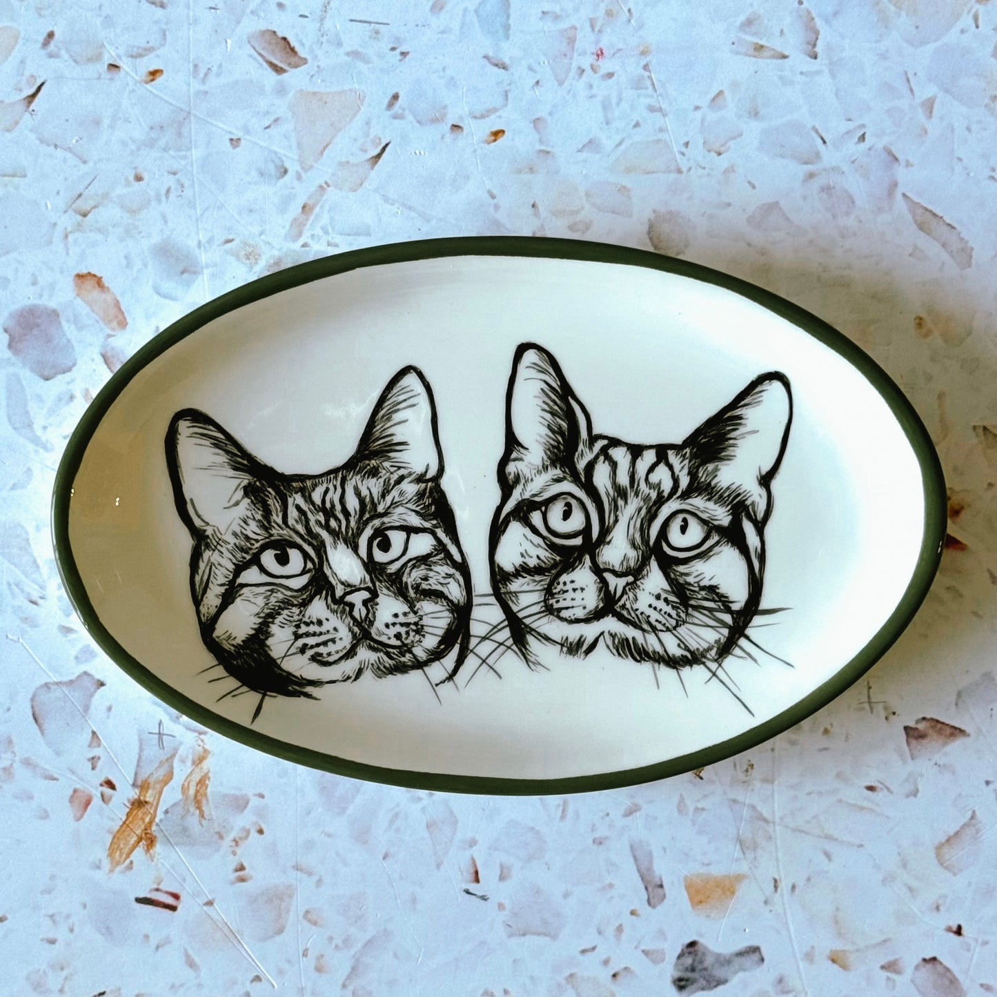 Cat Portrait Dish