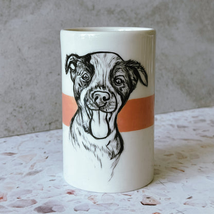 Pet Portrait Pencil Holder