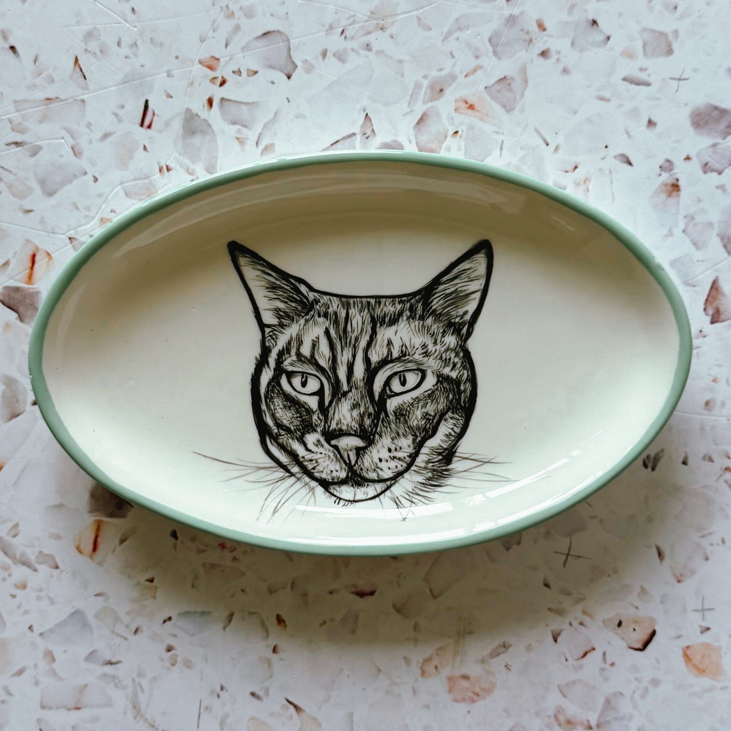Cat Portrait Dish