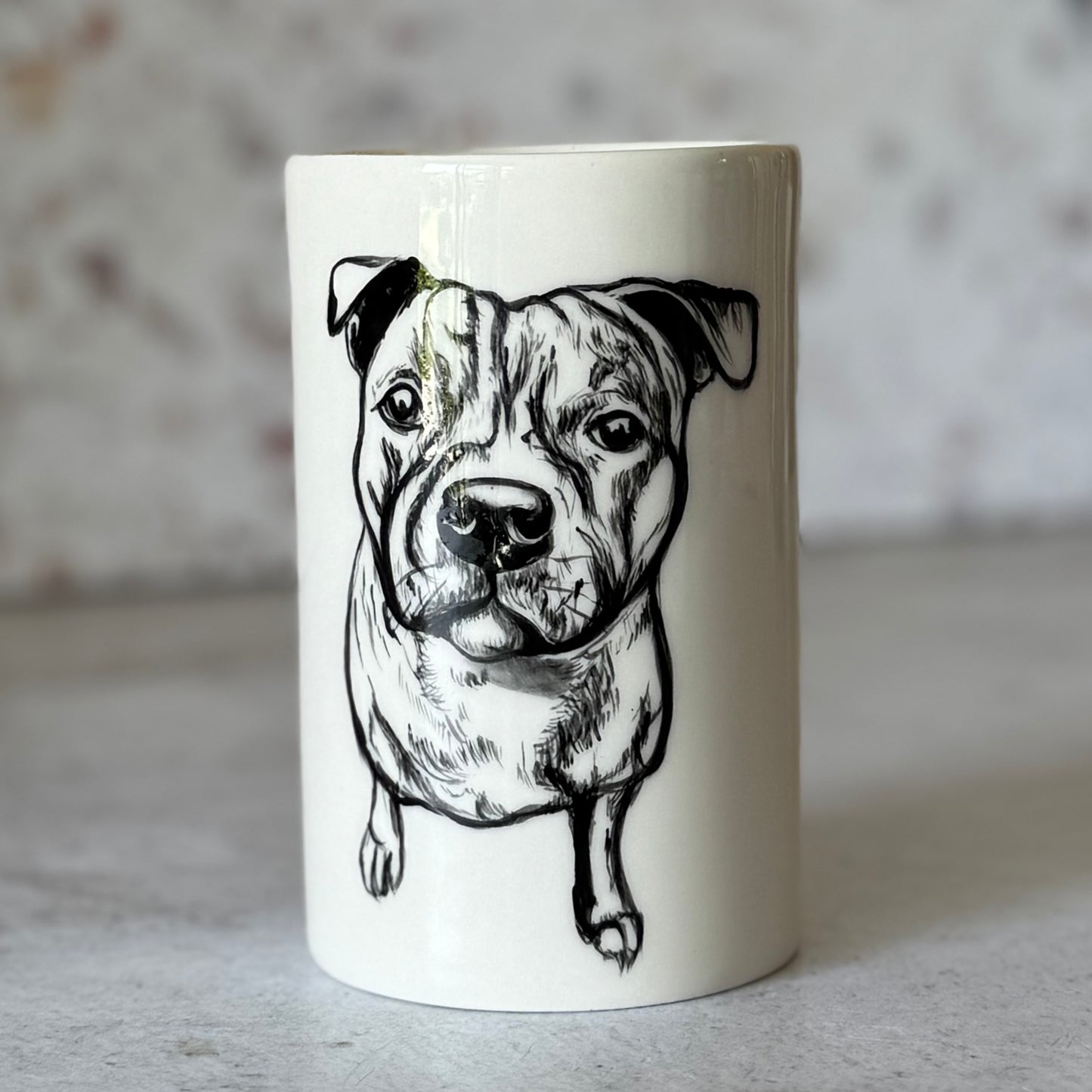 Pet Portrait Pencil Holder