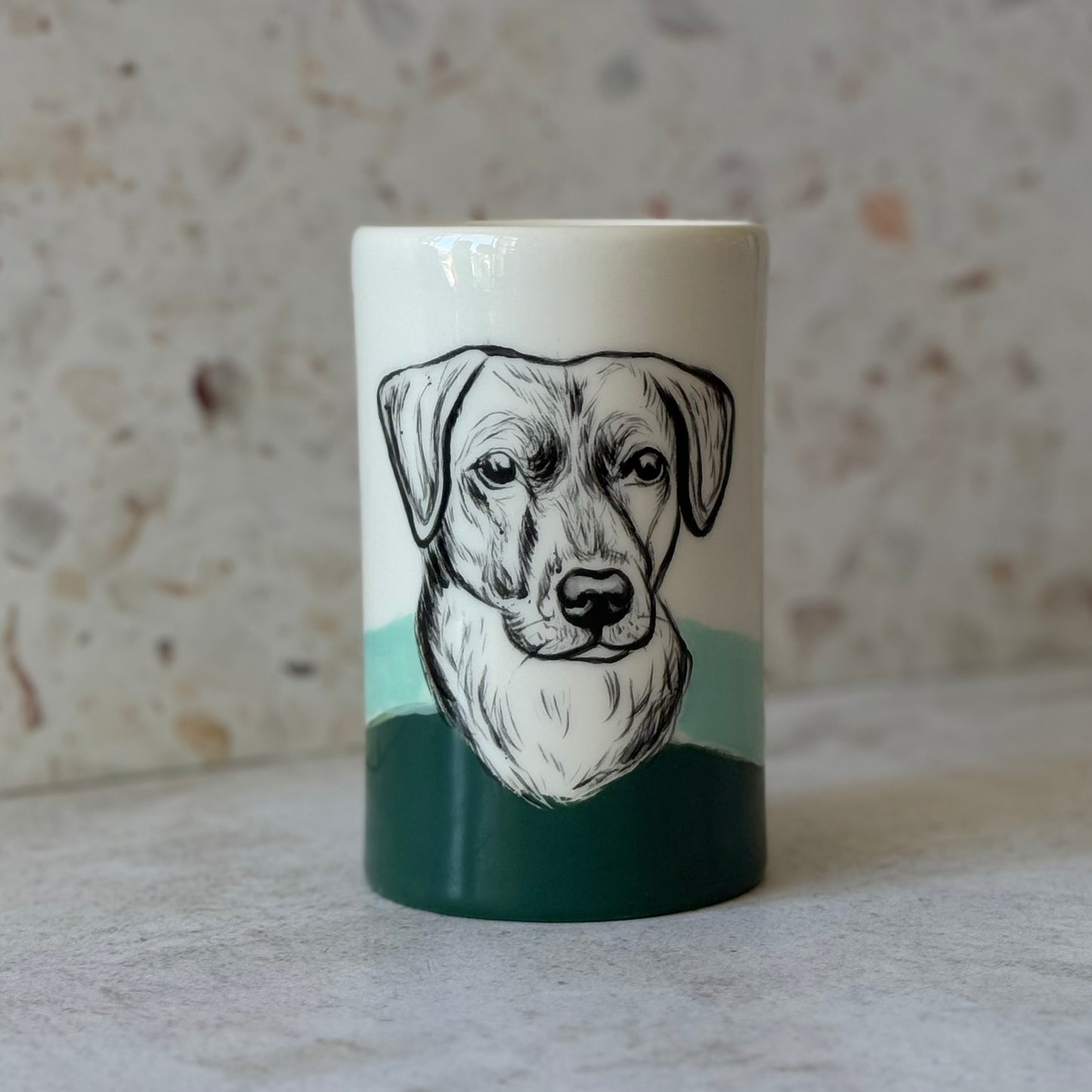 Pet Portrait Pencil Holder