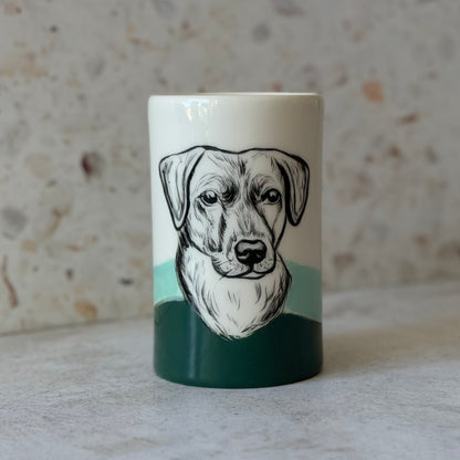 Pet Portrait Pencil Holder