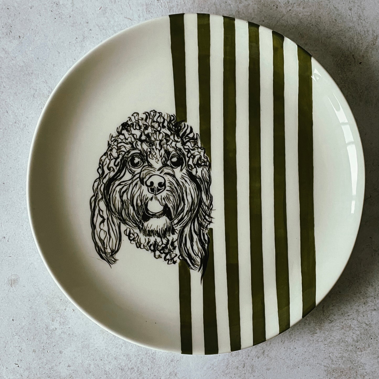 Pet Portrait plate