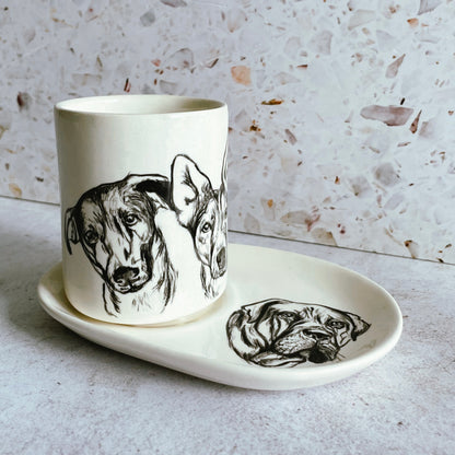 Pet Portrait Mug Set