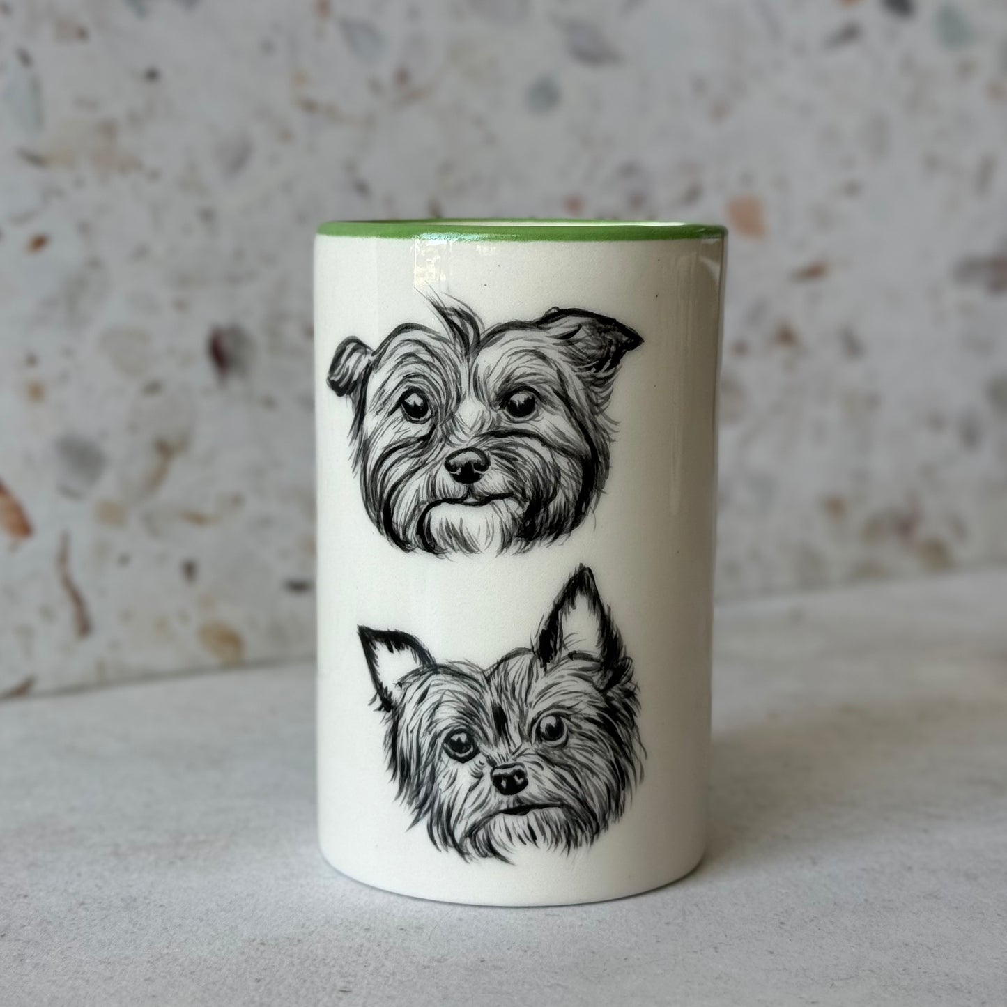 Pet Portrait Pencil Holder