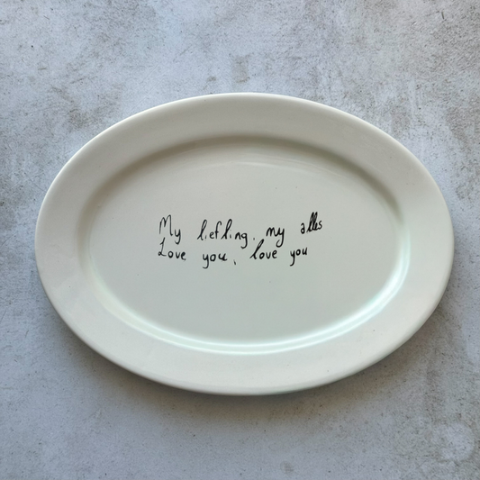 Handwritten platter
